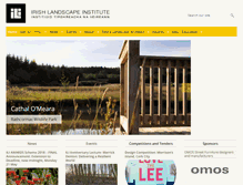 Tablet Screenshot of irishlandscapeinstitute.com